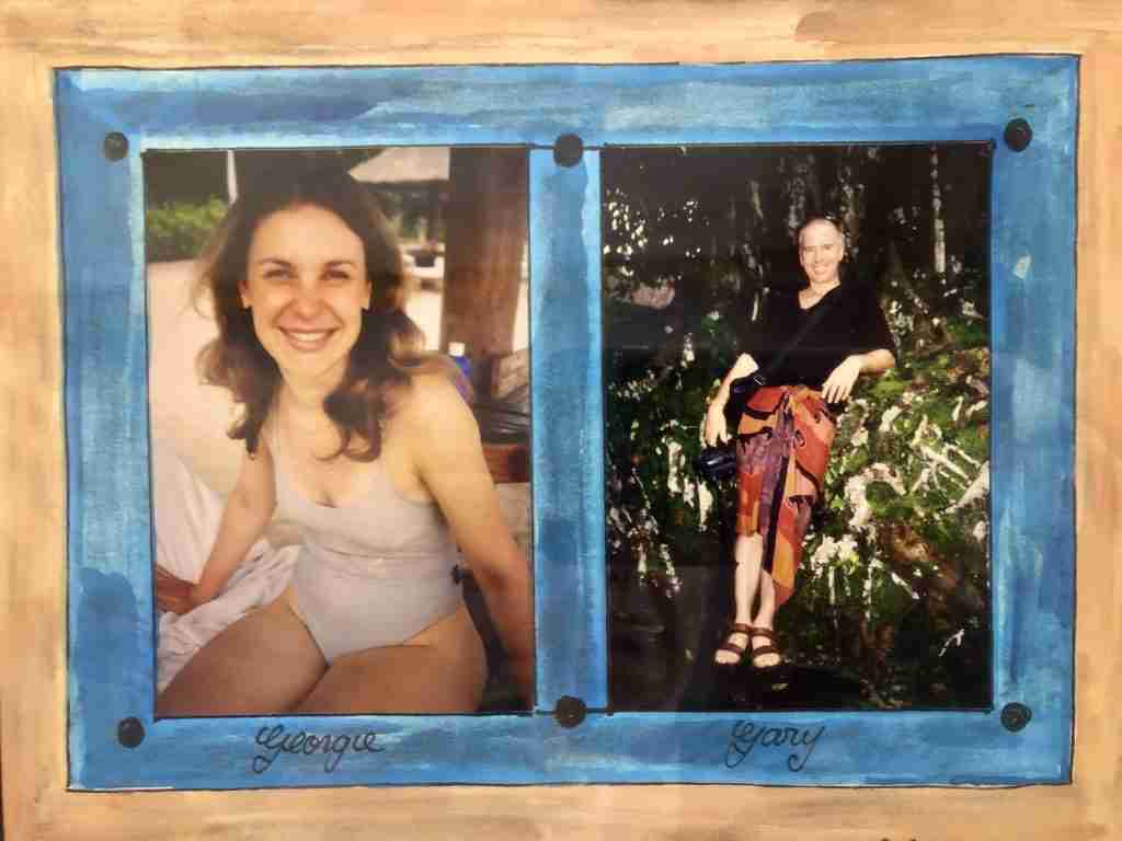 2 travellers in Bali 25 years ago