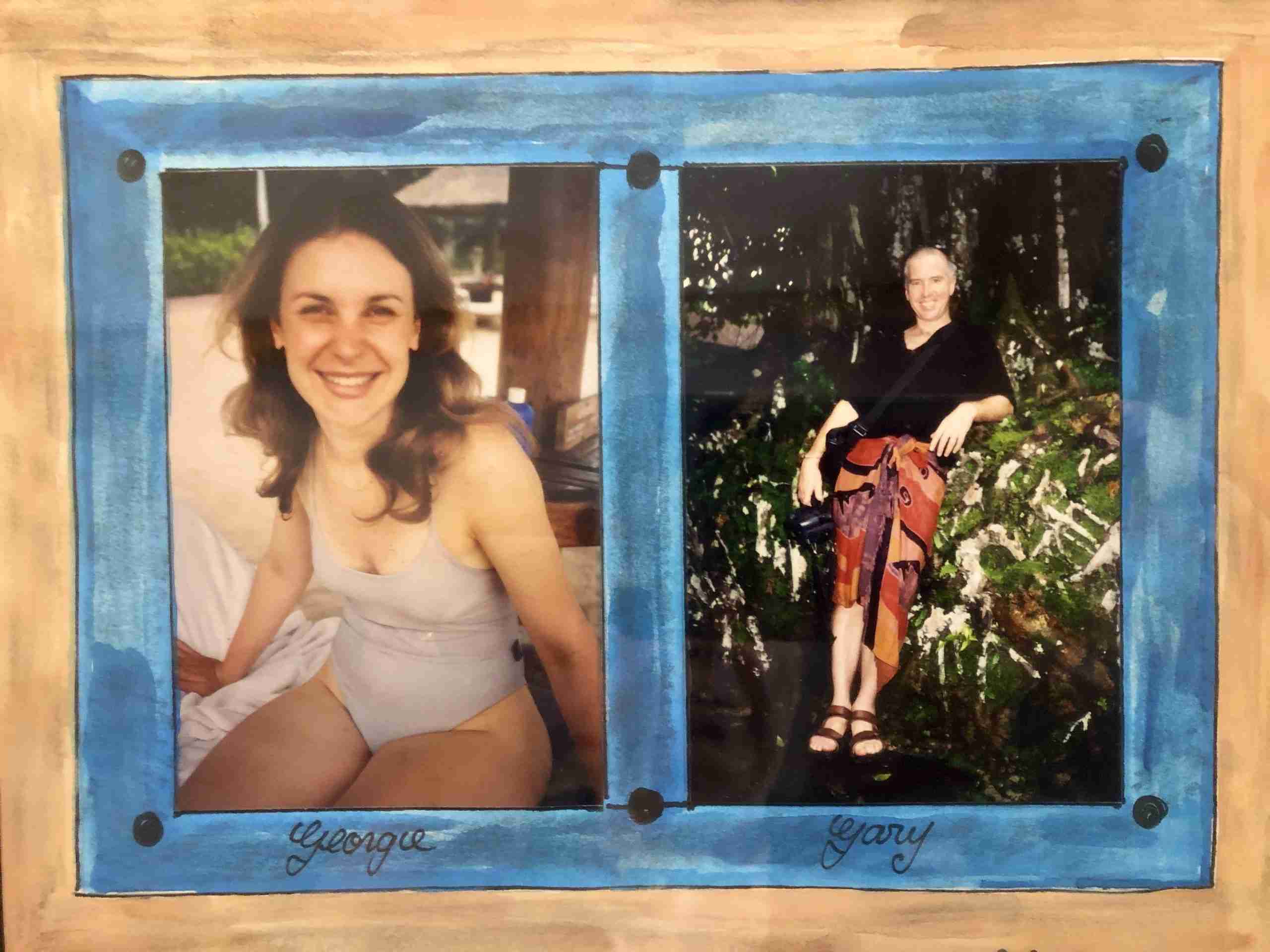2 travellers in Bali 25 years ago