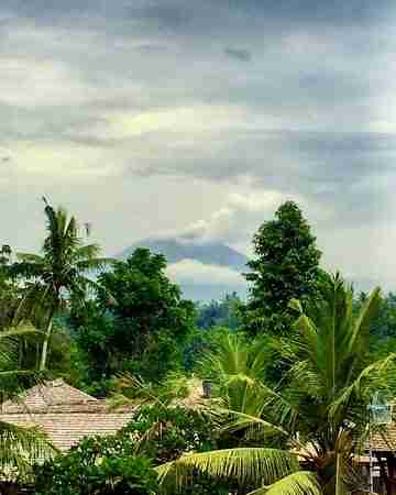 Large volcano in bali