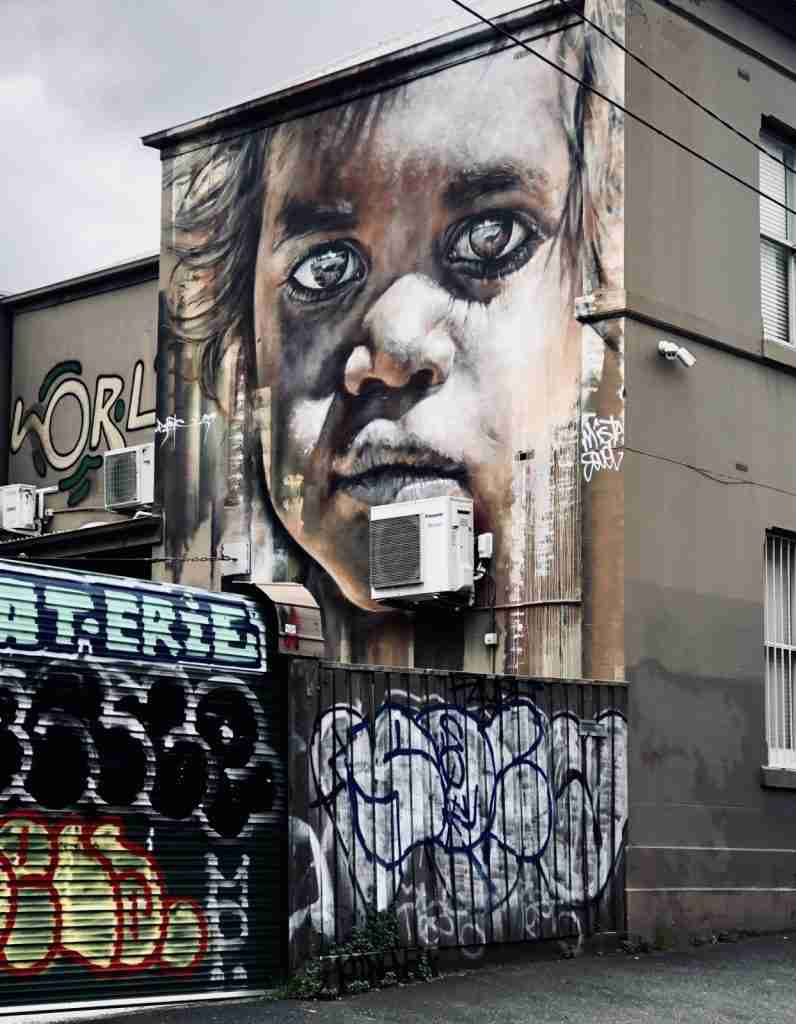 Graffiti of Indigenous Australian Child
