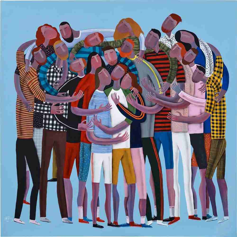 Painting of a group of people
